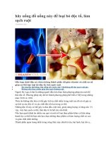 hãy uống đồ uống này để loại bỏ độc tố 