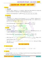 chuyên đề tổ hợp xác suất ôn thi năm 2017