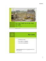 các loại thiết bị và cần trục lắp ghép nhà công nghiệp