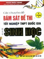 các chuyên đề bám sát thi trắc nghiệm THPT QG môn Sinh học