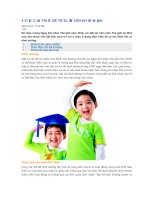 4 VIỆC cần THIẾT để TRẺ lớn lên KHỎE MẠNH 