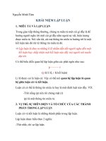 KN Lập Luận- Nhập môn Việt ngữ học