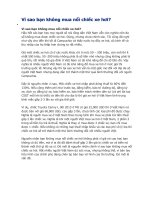 Vì sao bạn không mua nổi chiếc xe hơi 