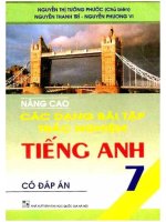 NÂNG CAO CÁC DẠNG BÀI TẬP TRẮC NGHIỆM TIẾNG ANH 7