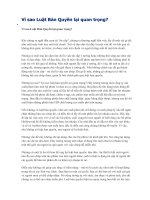 Vì sao luật bản quyền lại quan trọng 