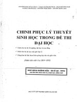 Chinh phục lý thuyết sinh học trong đề thi đại học bản full đẹp