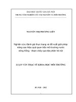 NGHIÊN cứu ĐÁNH GIÁ THỰC TRẠNG và đề XUẤT GIẢI PHÁP NÂNG CAO HIỆU QUẢ QUAN TRẮC môi TRƯỜNG nước SÔNG HỒNG   đoạn CHẢY QUA địa PHẬN hà nội 