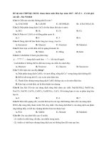Đề thi thử THPTQG ĐGNL tham khảo môn hóa học năm 2017   đề số 1   có lời giải chi tiết   file WORD