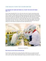 Công nghệ xử lý nước thải chế biến bánh kẹo