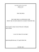 Thực hiện pháp luật bình đẳng giới trong việc xây dựng đội ngũ cán bộ nữ của tỉnh phú thọ  