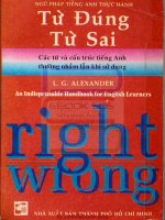 TỪ ĐÚNG TỪ SAI CÁC TỪ VÀ CẤU TRÚC TIẾNG ANH THƯỜNG NHẦM LẪN KHI SỬ DỤNG