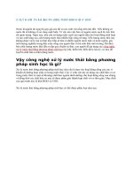 Xử lý nước thải bằng phương pháp sinh học kỵ khí