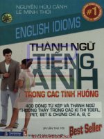THÀNH NGỮ TIẾNG ANH TRONG CÁC TÌNH HUỐNG