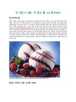 Xử lý nước thải sản xuất kem