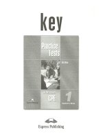 Practice tests for the revised CPE 1 key