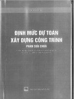 Định mức dự toán xây dựng công trình - Phần sửa chữa