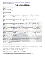 Trắc nghiệm số phức