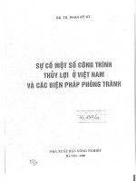 Sự cố một số công trình thuỷ lợi ở Việt Nam và biện pháp khắc phục