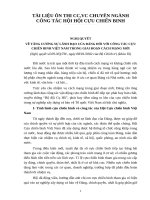 Tài liệu thi công chức, viên chức ngành công tác hội hội cựu chiến binh 