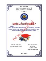 Thực trạng kế toán doanh thu, xác định kết quả kinh doanh và giải pháp hoàn thiện kế toán thuế thu nhập doanh nghiệp