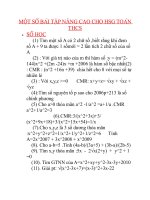 MỘT số BÀI tập NÂNG CAO CHO HSG TOÁN THCS