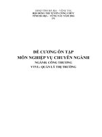Tài liệu thi tuyển công chức ngành công thương tỉnh bà rịa   vũng tàu năm 2016 chuyên ngành quản lý thị trường 