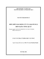 Biểu diễn dao động tử của đại số SU(2) biến dạng tổng quát