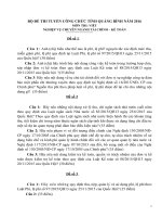 Đề thi tuyển công chức ngành tài chính, kế toán tỉnh quảng bình năm 2016 (môn thi viết) 
