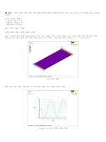 LX Thuy_Chuyên ngành Cơ học ứng dụng, Cơ kỹ thuật: Tính toán kết cấu tấm đồng nhất đẳng hướng chịu tác dụng của hệ sóng xung kích