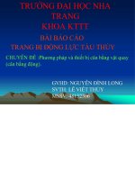 Phương pháp và thiết bị cân bằng vật quay (cân bằng động) 