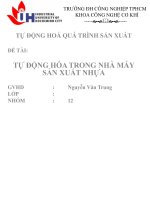 Tự động hóa trong nhà máy sản xuất nhựa