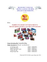 NGHIÊN CỨU HÀNH VI SỬ DỤNG DỊCH VỤ TRUYỀN HÌNH CÁP HTVC