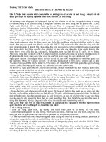 BÀI THU HOẠCH CHÍNH TRỊ hè 2016 