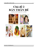 giáo án chủ đề bản thân