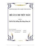 Khóa luận thiết kế hệ thống dẫn động băng tải