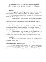 Đề thi tuyển công chức ngành dân số tỉnh quảng bình năm 2016 (môn thi viết gồm 20 đề) 