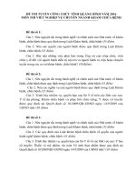 Đề thi tuyển công chức ngành khám chữa bệnh tỉnh quảng bình năm 2016 (môn thi viết) 