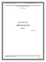 Tiểu luận báo cáo bài thiết bị lọc bụi 
