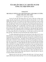 Tài liệu thi công chức, viên chức ngành công tác hội nông dân 