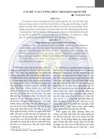 Vấn đề cải lương hóa kịch bản kịch nói