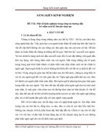 Sáng kiến kinh nghiệm một số kinh nghiệm trong công tác hướng dẫn trẻ mầm non kể chuyện sáng tạo