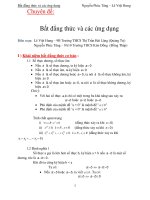 Bất đẳng thức và các ứng dụng