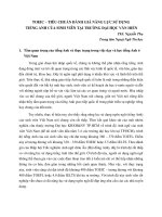 TOEIC   tiêu chuẩn đánh giá năng lực sử dụng tiếng anh của sinh viên tại trường đại học văn hiến