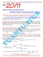 bài tập hóa học phân hóa luyện thi đại học