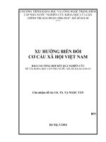 Xemtailieu xu huong bien doi co cau xa hoi viet nam