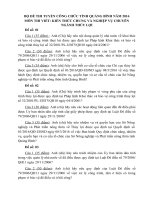 Đề thi tuyển công chức ngành thủy lợi và phòng chống lụt bão tỉnh quảng bình năm 2016 (môn thi viết) 