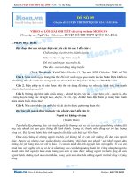 Đề luyện thi số 9 kỳ thi THPT quốc gia 2016