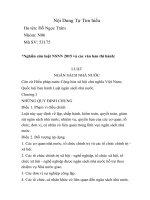 Nội dung tự tìm hiểu , Nghiên cứu luật NSNN 2015 và các văn bản thi hành:  LUẬT NGÂN SÁCH NHÀ NƯỚC