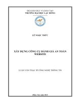 XÂY DỰNG CÔNG CỤ ĐÁNH GIÁ AN TOÀN WEBSITE