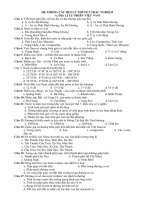 trắc nghiêm địa Lí 12 theo bài nhiều dạng